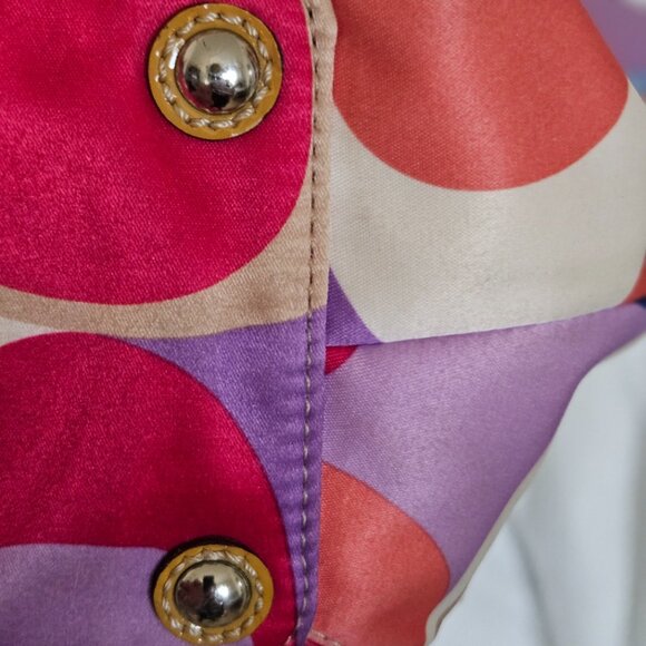 Coach Soho Scarf Print Multicolor Signature Shoulder Bag - Picture 4 of 10